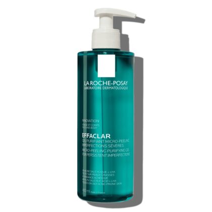 La Roche-Posay Effaclar Gel Micro-Exfoliante 400 ml — Limpiador Purificante Rostro y Cuerpo Formato Dosificador