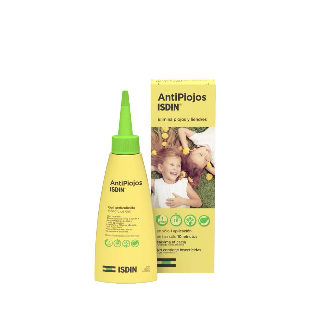 ISDIN AntiPiojos Gel Pediculicida 100 ml – Elimina Piojos y Liendres en 10 Minutos