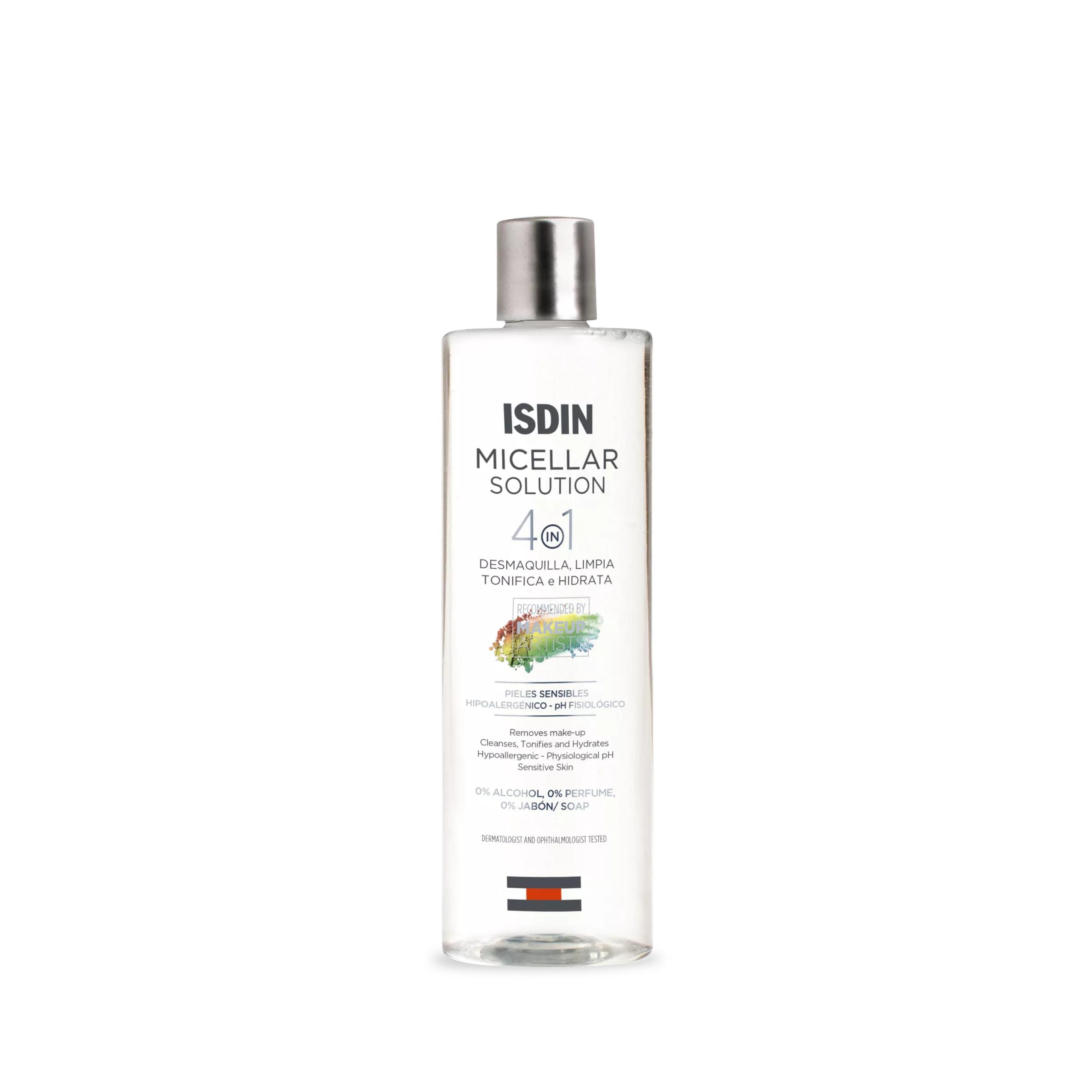 ISDIN Micellar Solution Agua Micelar 4 en 1 Tamaño Viaje 100 ml
