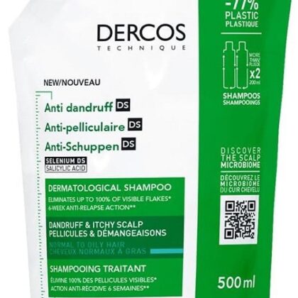 Vichy Dercos Recarga Champú Anticaspa DS Cabello Normal a Graso 500 ml
