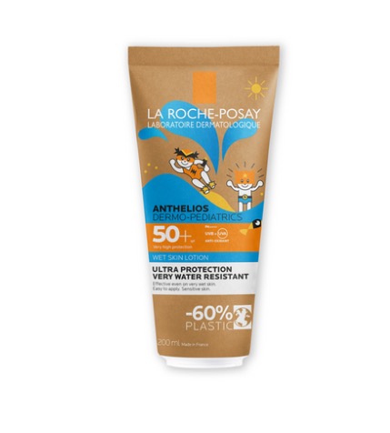 La Roche-Posay Anthelios Dermo-Pediatrics Wet Skin SPF50+ 250 ml — Fotoprotector Infantil Piel Mojada o Seca