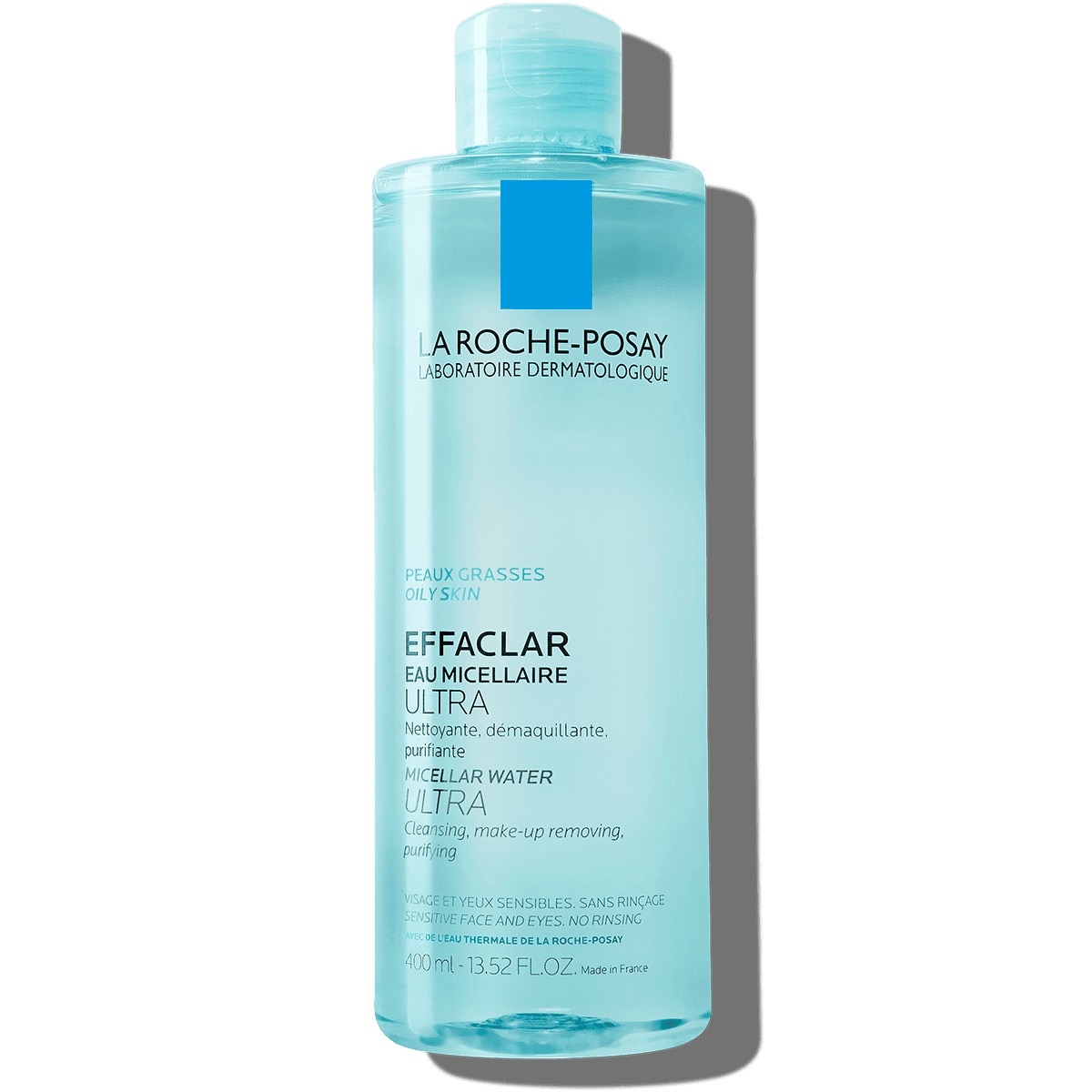 La Roche-Posay Effaclar Agua Micelar Ultra 400 ml — Limpiador y Desmaquillante Purificante Piel Grasa