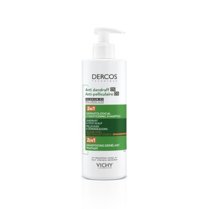 Vichy Dercos Champú Acondicionador Anticaspa DS 2 en 1 390 ml