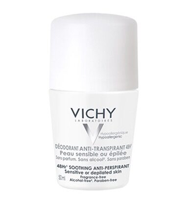 Vichy Desodorante Anti-Transpirante 48h Piel Sensible o Depilada Roll-On 50 ml