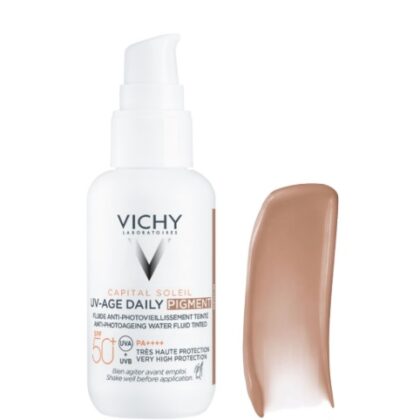 Vichy Capital Soleil UV-Age Daily Water Fluid Antienvejecimiento con Color SPF50+