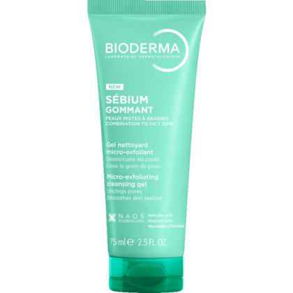 Bioderma Sébium Gommant Gel Limpiador Micro-Exfoliante 75 ml