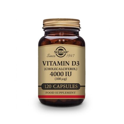 Vitamin D3 Cholecalciferol 4000 IU 120 Cápsulas