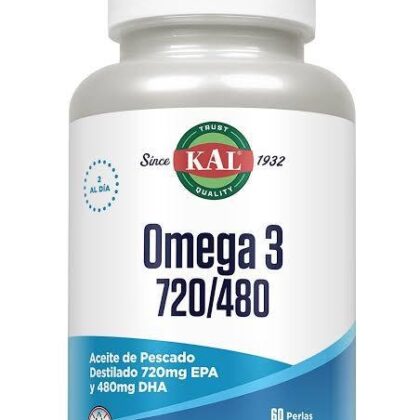 KAL Omega 3 720/480 Aceite de Pescado 60 Perlas
