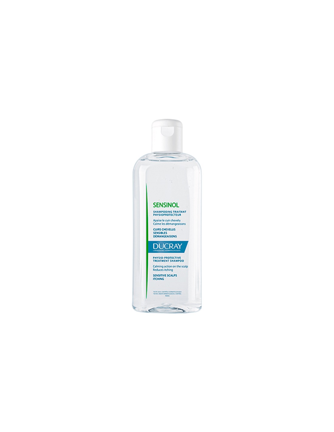 Ducray Sensinol Champú Tratante Fisioprotector 200 ml - Cuero Cabelludo Sensible y Picor
