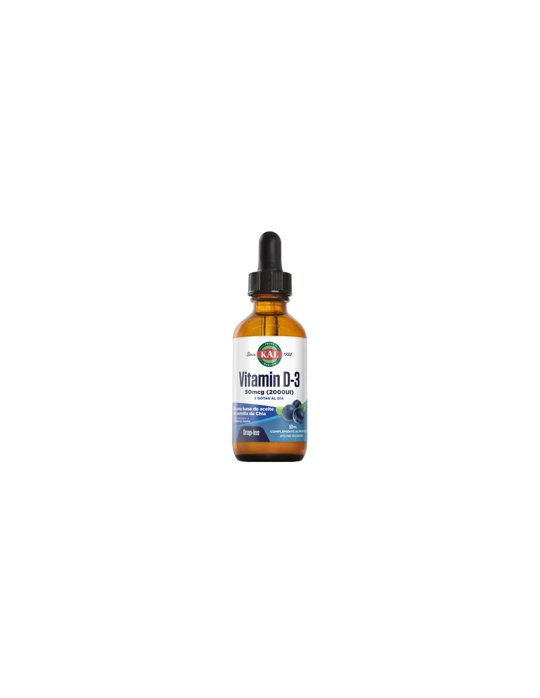 KAL Vitamin D-3 50 mcg 2000 IU Drop-Ins 59 ml