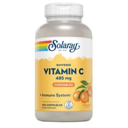 Solaray Buffered Vitamin C 485 mg Chewables 100 Comprimidos Masticables