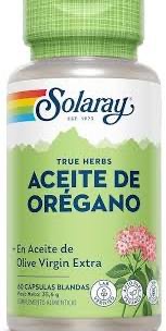 Solaray Aceite de Orégano en Aceite de Oliva Virgen Extra 60 Cápsulas Blandas