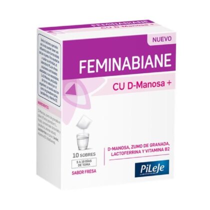 Feminabiane CU D-Manosa 10 Sobres Sabor Fresa - PiLeJe