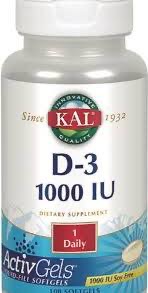 KAL D-3 1000 IU ActivGels 100 Softgels