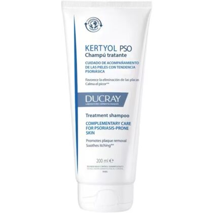 Ducray Kertyol PSO Champú Tratante 200 ml - Cuidado Cuero Cabelludo con Tendencia Psoriásica
