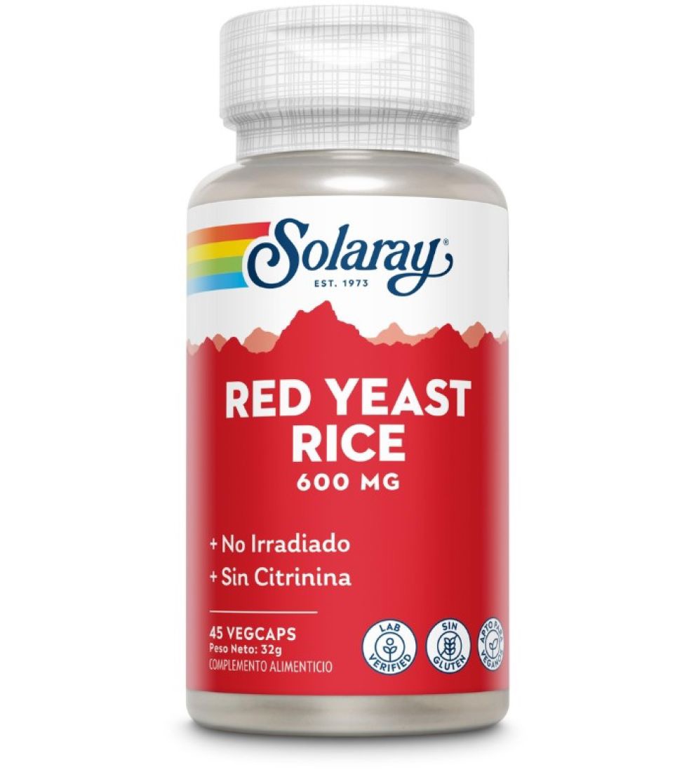 Solaray Red Yeast Rice 600 mg 45 Vegcaps
