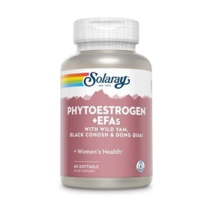 Solaray Phytoestrogen + EFAs with Wild Yam Black Cohosh & Dong Quai 60 Softgels
