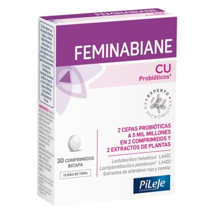 Feminabiane CU Probióticos 30 Comprimidos Bicapa - PiLeJe