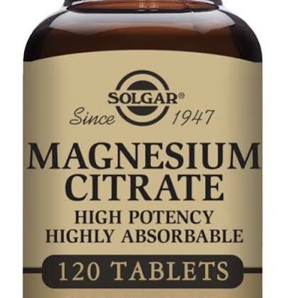 Solgar Magnesium Citrate High Potency 120 Comprimidos