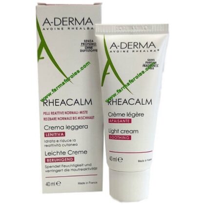 A-Derma Rheacalm Crema Ligera Calmante 40 ml - Cuidado Confortante para Pieles Reactivas Normales a Mixtas
