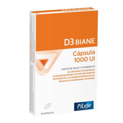 D3 Biane Cápsula 1000 UI 30 Cápsulas - PiLeJe