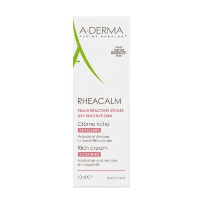 A-Derma Rheacalm Crema Rica Calmante 40 ml - Cuidado Nutritivo para Pieles Reactivas Secas