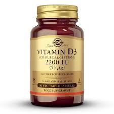 Solgar Vitamin D3 2200 IU (55 µg) 50 Cápsulas Vegetales
