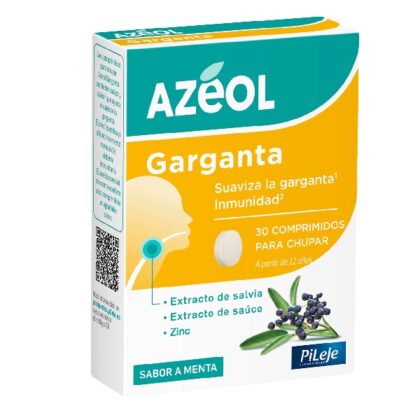 Azeol Garganta Sabor Menta 30 Comprimidos para Chupar - PiLeJe