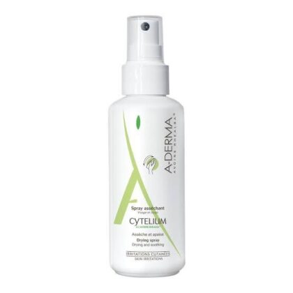 A-Derma Cytelium Spray Secante 100 ml - Cuidado Calmante y Secante para Pieles Irritadas y Con Zonas Húmedas