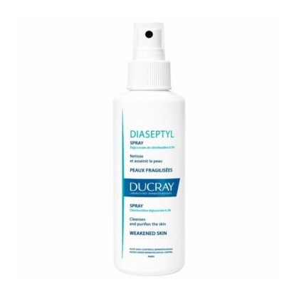 Ducray Diaseptyl Spray 125 ml - Solución Antiséptica con Clorhexidina para Pieles Frágiles e Irritadas
