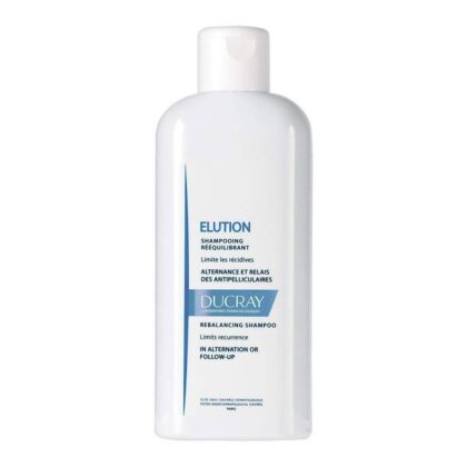 Ducray Elution Champú Reequilibrante 400 ml - Champú de Uso Frecuente para Alternar con Tratamientos Anticaspa