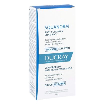 Ducray Squanorm Champú Anticaspa Caspa Seca 200 ml - Tratamiento Purificante para Cuero Cabelludo con Escamas