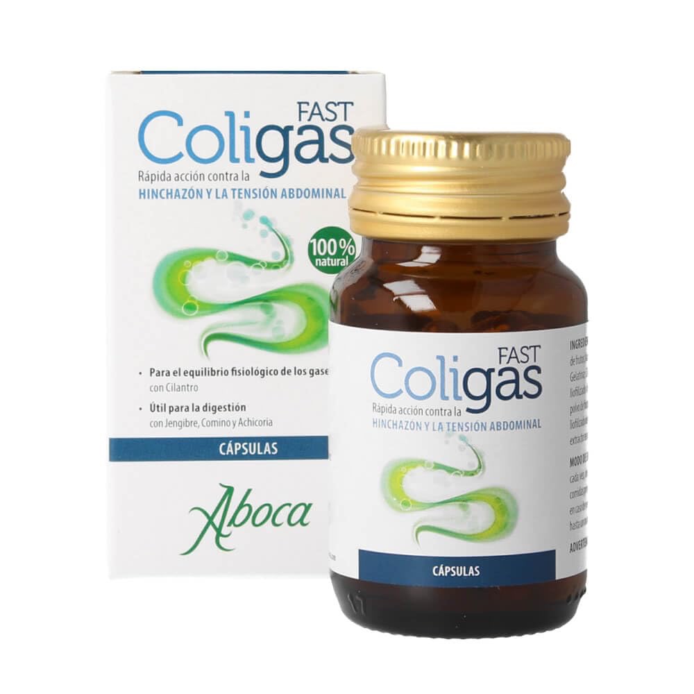 Aboca Coligas Fast Cápsulas para la Hinchazón y Tensión Abdominal 50 Cápsulas