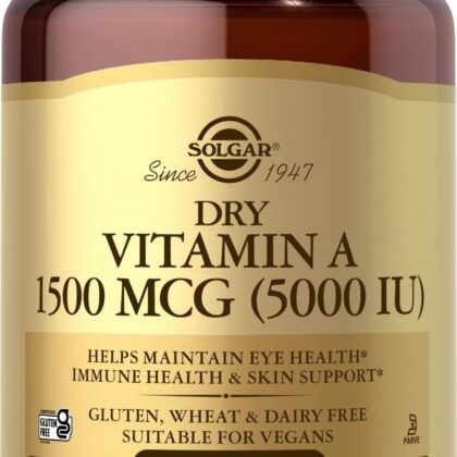 Dry Vitamin A 1500 mcg 5000 IU 100 Tablets